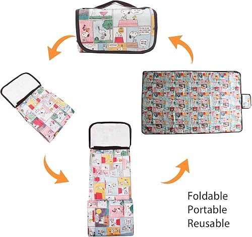 Miniatura 4 de Finex Red Peants - Juego de pícnic, cesta de picnic plegable + tapete reutilizable para manta para camping, senderismo, conciertos al aire libre,