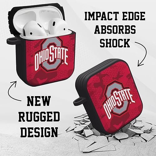 Miniatura 4 de AFFINITY BANDS Ohio State Buckeyes Camo HDX - Funda compatible con Apple AirPods Generaciones 1 y 2
