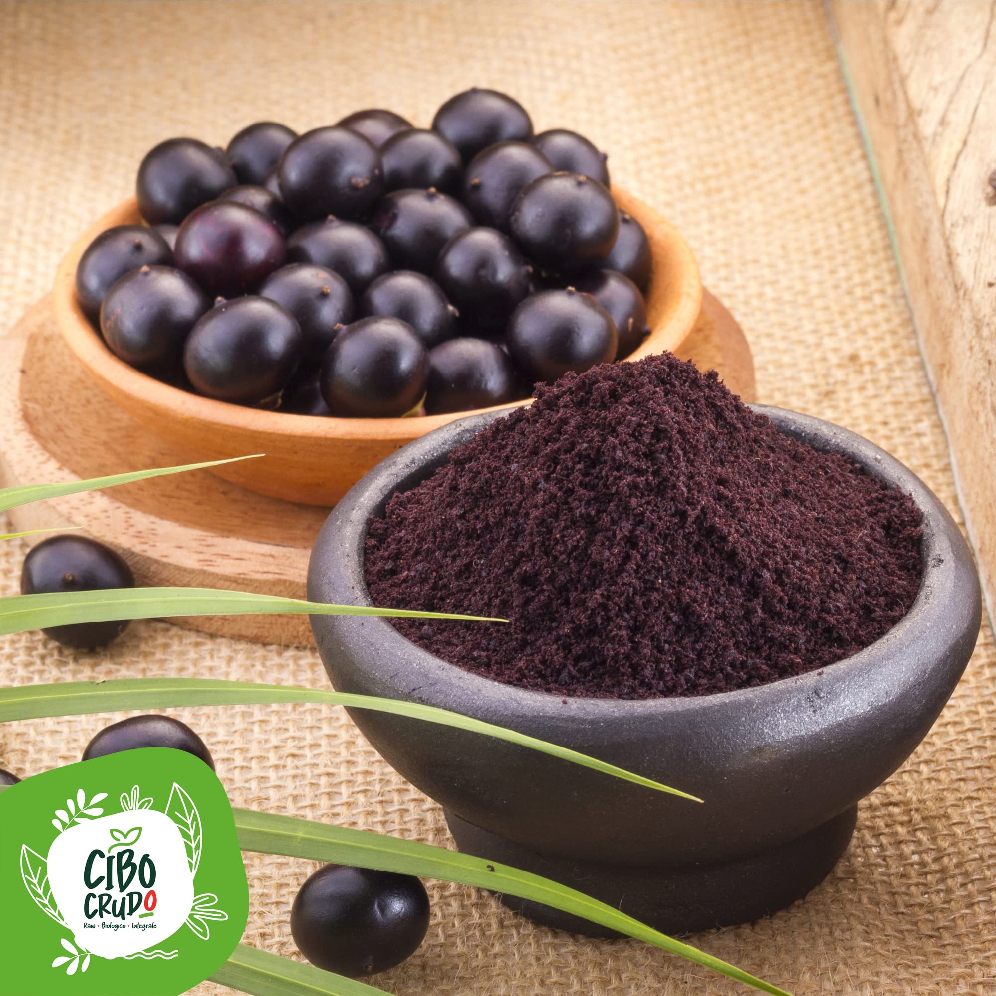 Acai Poudre Bio - 150g. Poudre d'Acai Congelé Naturelle Pure et Vegan du Brésil pour Smoothies et Acai Bowl. Organic Acai Berry Powder.