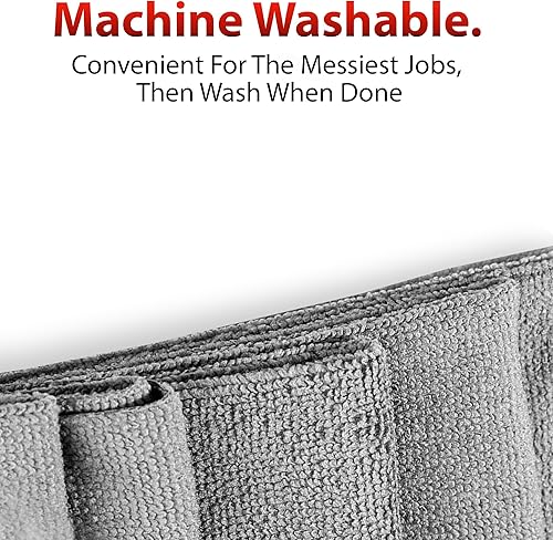 Miniatura 4 de Adam's - Paquete de 10 toallas de limpieza multiusos de microfibra para detalles de automóviles y lavado de autos, suaves, seguras para secado