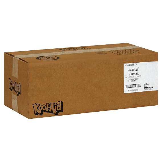 Kool Aid Tropical Punch Drink Mix, Makes 2 Gallons (Pack of 15)