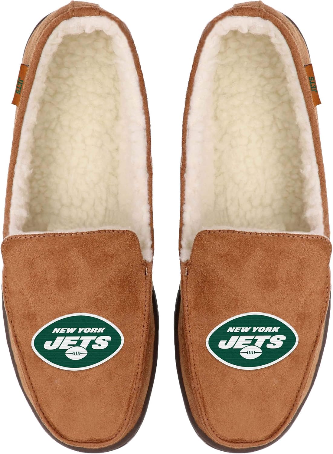 FOCO Mens NFL Team Logo Moccasin Slippers - Image 2
