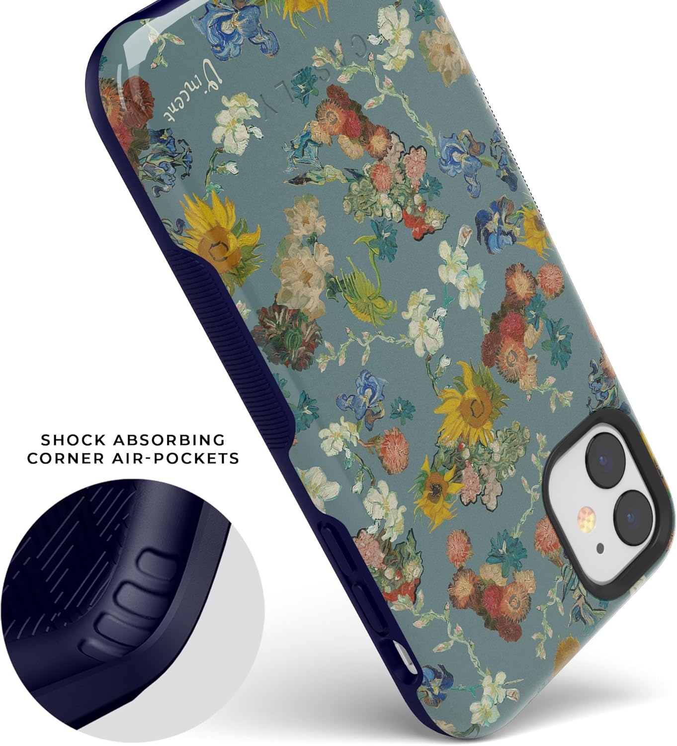 Casely iPhone 11 Case | Van Gogh | Vincent's Flowers | Bold Protective Design