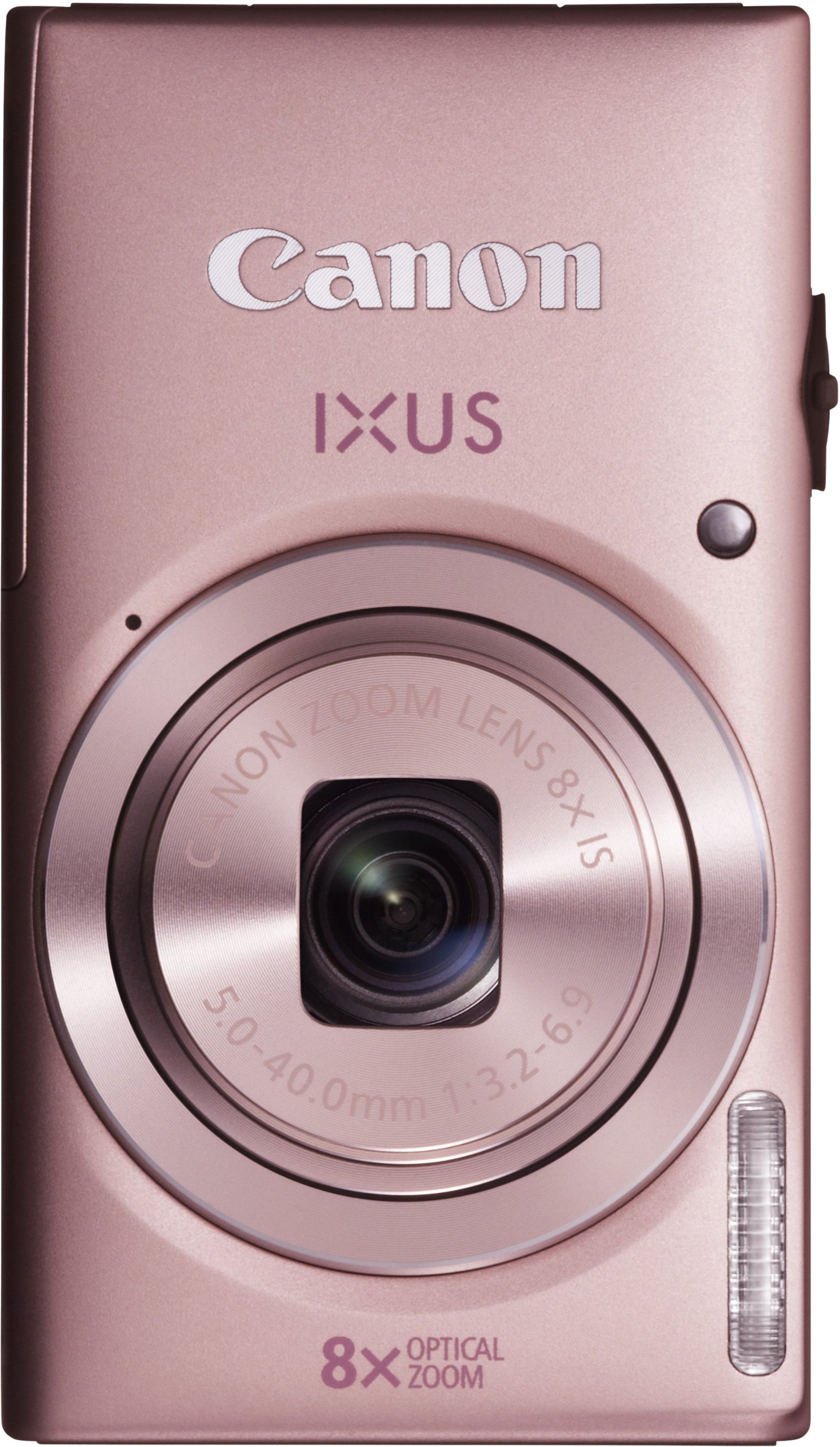 Canon IXUS 132 - Cámara Digital compacta de 16 MP (Pantalla de 2.7", Zoom óptico 8X, estabilizador de Imagen Digital), Color Rosa