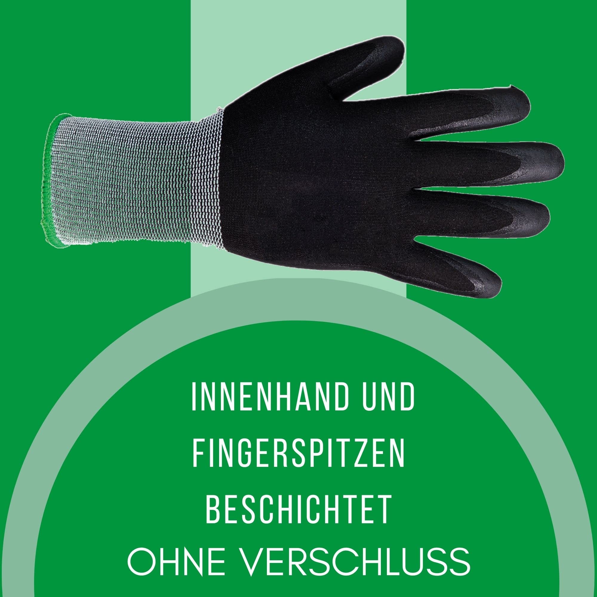 Novatool 36 pares de guantes de protección para hombre, talla 9, nailon, resistentes al aceite, EN388:2016, 4121X, guantes de trabajo, guantes de montaje, guantes de pintura, guantes de mudanza