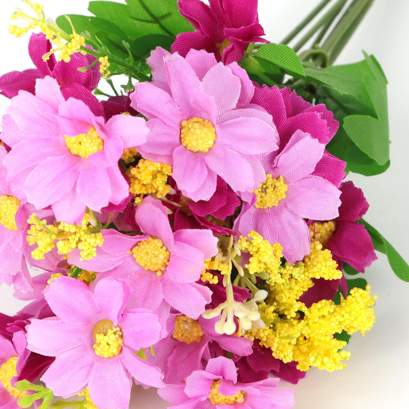YANGTE 6 Pcs Fleur Artificielle Bouquet Décoration, Daisy Soie Fausse
