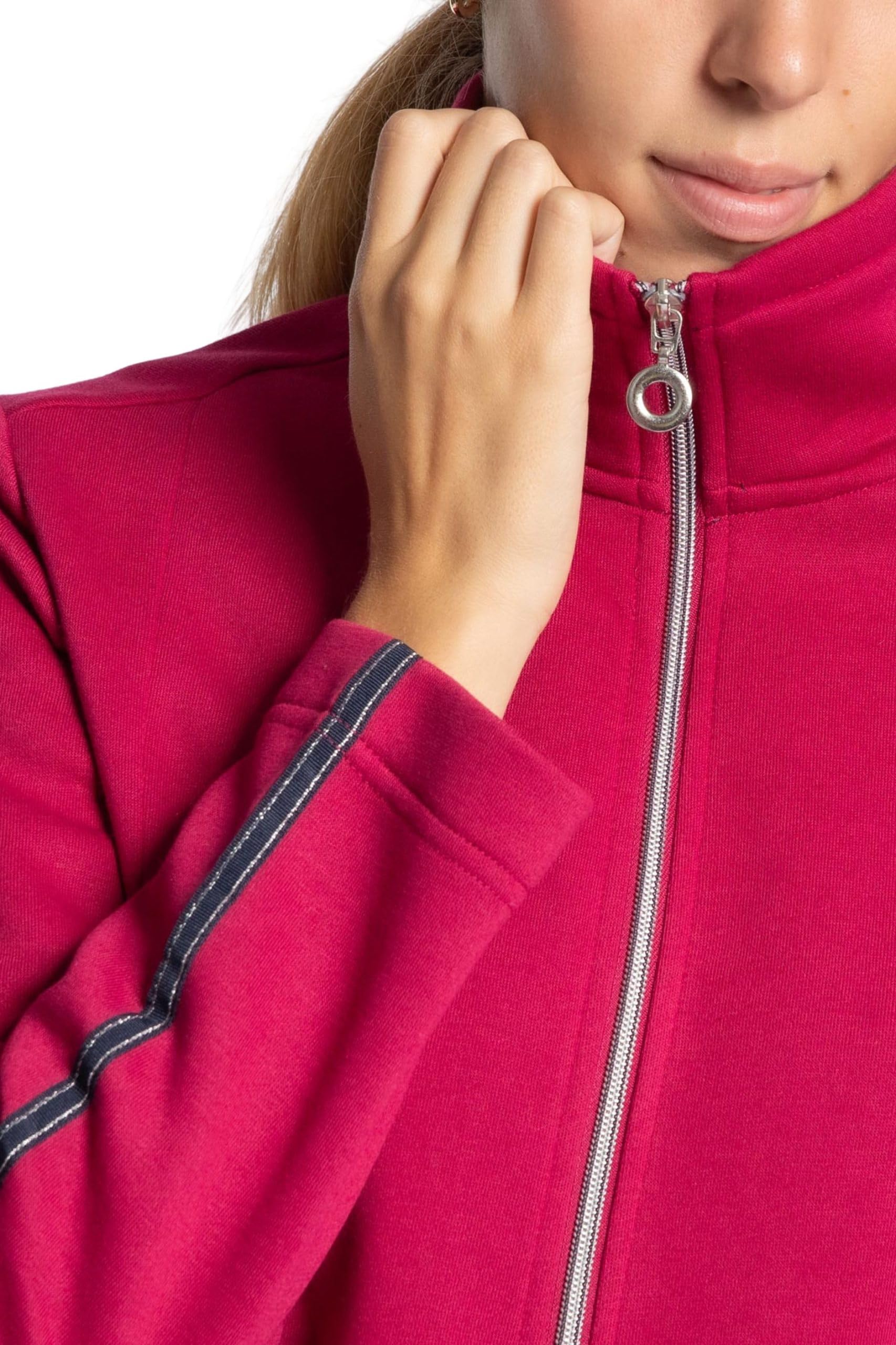 Leo Corsetteria Tuta donna invernale felpata calda per signora con zip cerniera tasche e pantaloni lunghi F.lli_Campagnolo 8Q76287