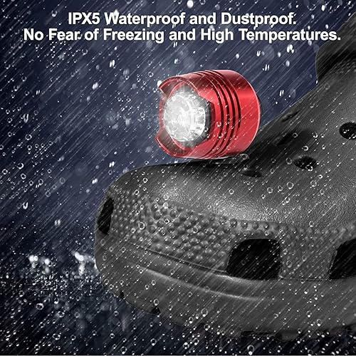 Miniatura 5 de Faros delanteros para Croc  2 luces de cocodrilo para zapatos  IPX5 impermeables para perros que caminan y acampan  Faros para zapatos  Faros