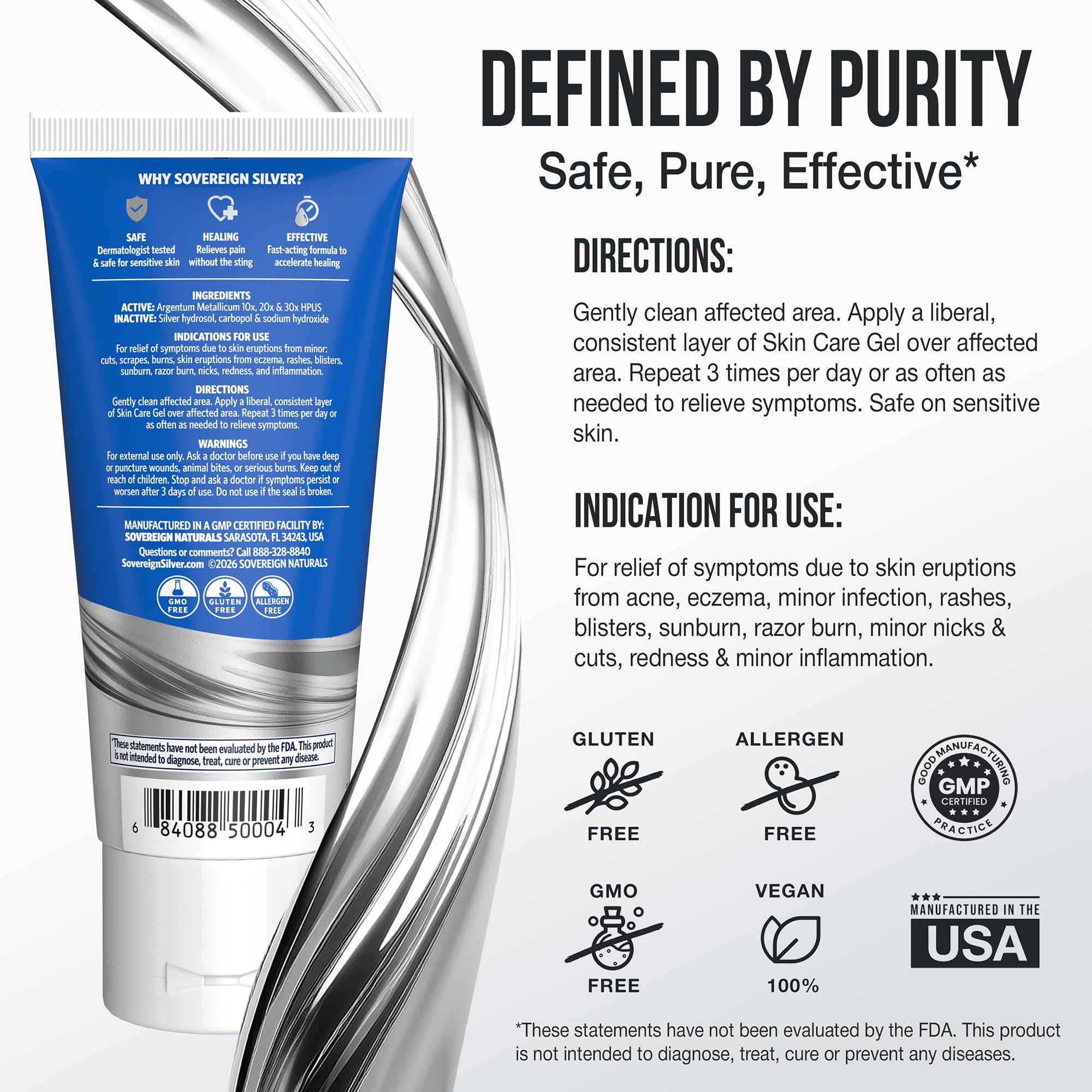 Sovereign Silver Colloidal Silver Gel - Burn Care -4