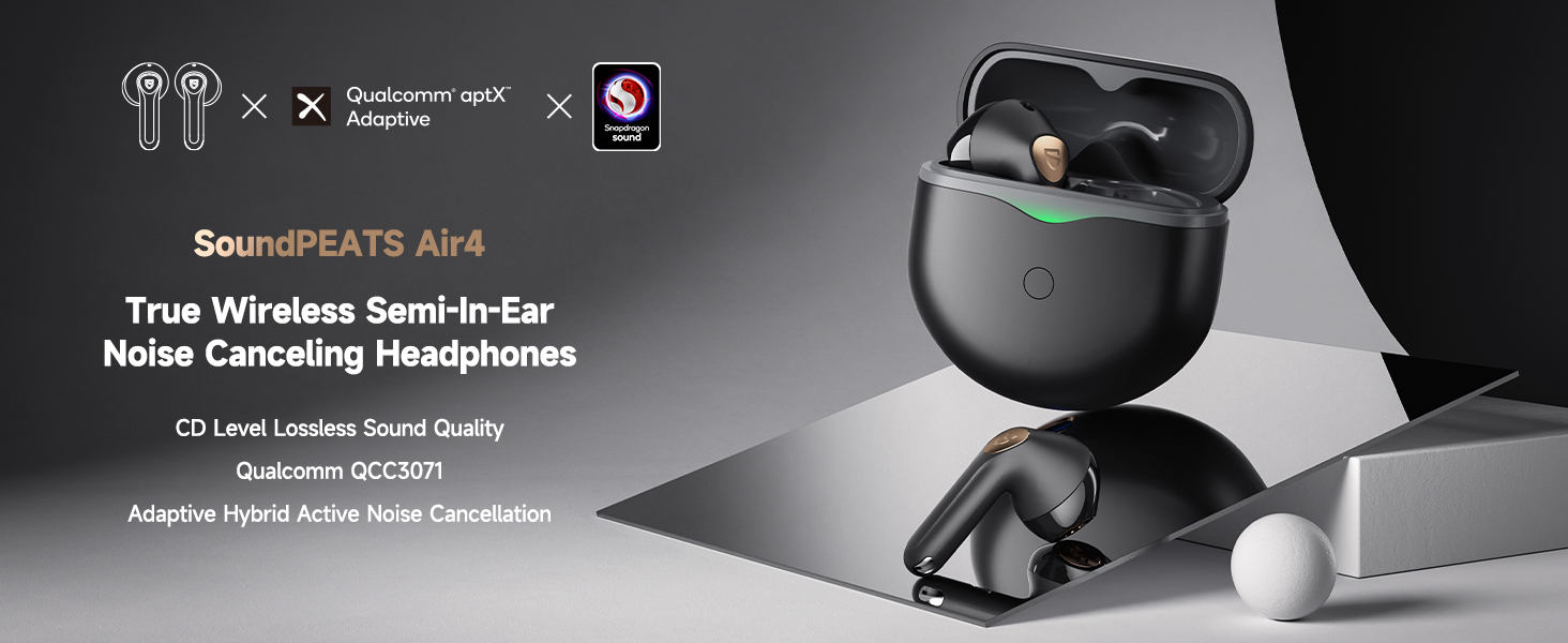SoundPEATS Air4 Wireless Earbuds aptX adaptive LossLess with