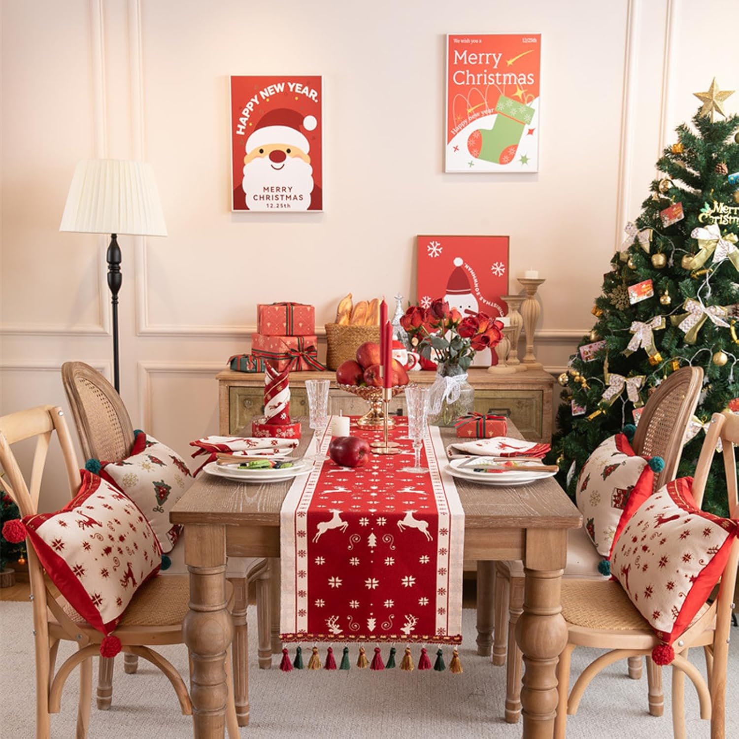 Christmas Table Runner 108 Inches Long Table Runner with