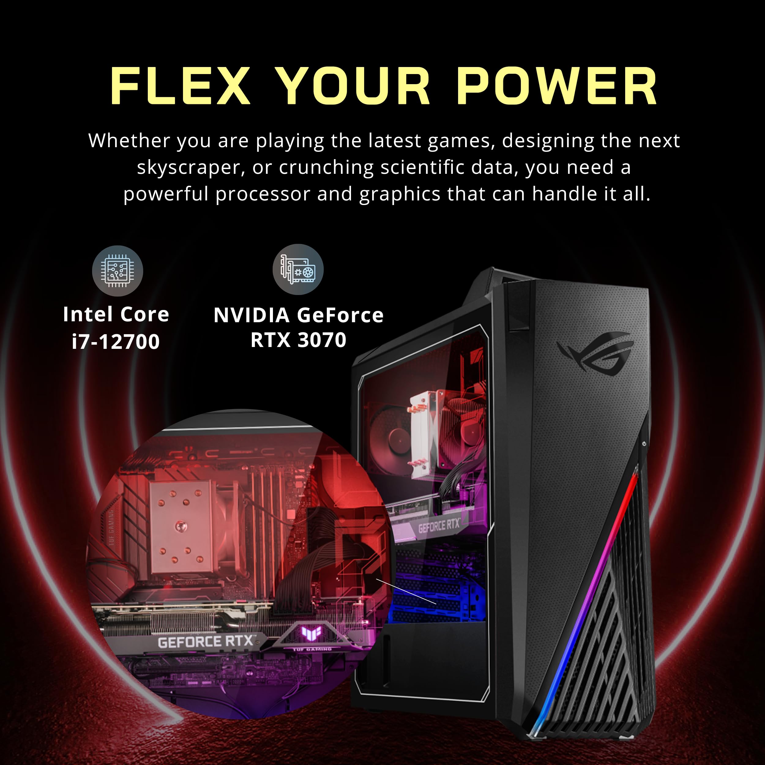 Amazon.com: ASUS ROG Strix Gaming Desktop, Intel i7-12700