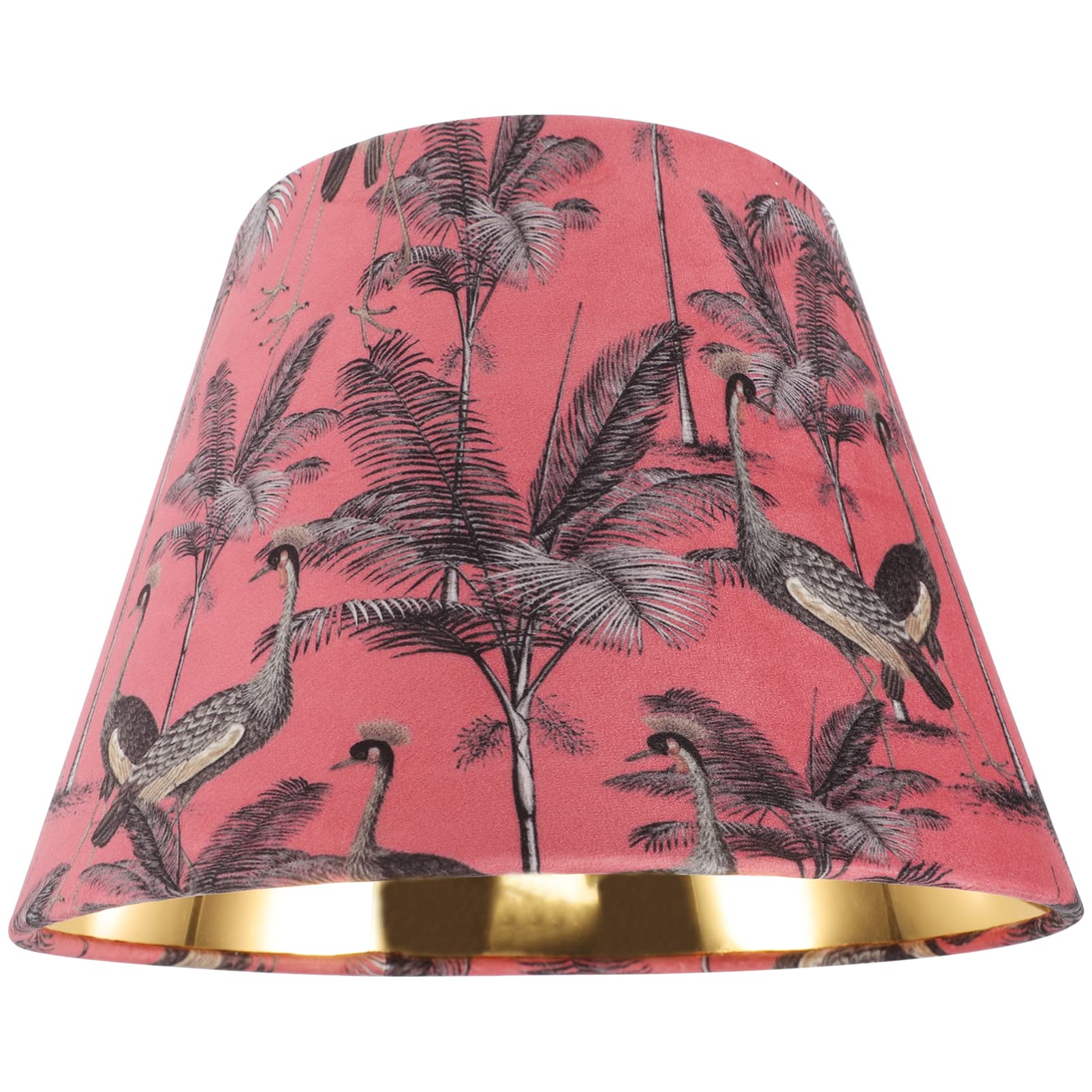 Milisten Abat-jour En Tissu À Motifs Petit Modèle De Remplacement Pour Lampe De Bureau Abat-jour Noir Pour Chambre À Coucher