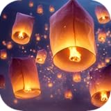 Floating Lanterns in Night Sky – 4K Peaceful Lantern Ambience with Soft Night Sounds for Relaxation, Meditation, Sleep & Fire TV Screensaver