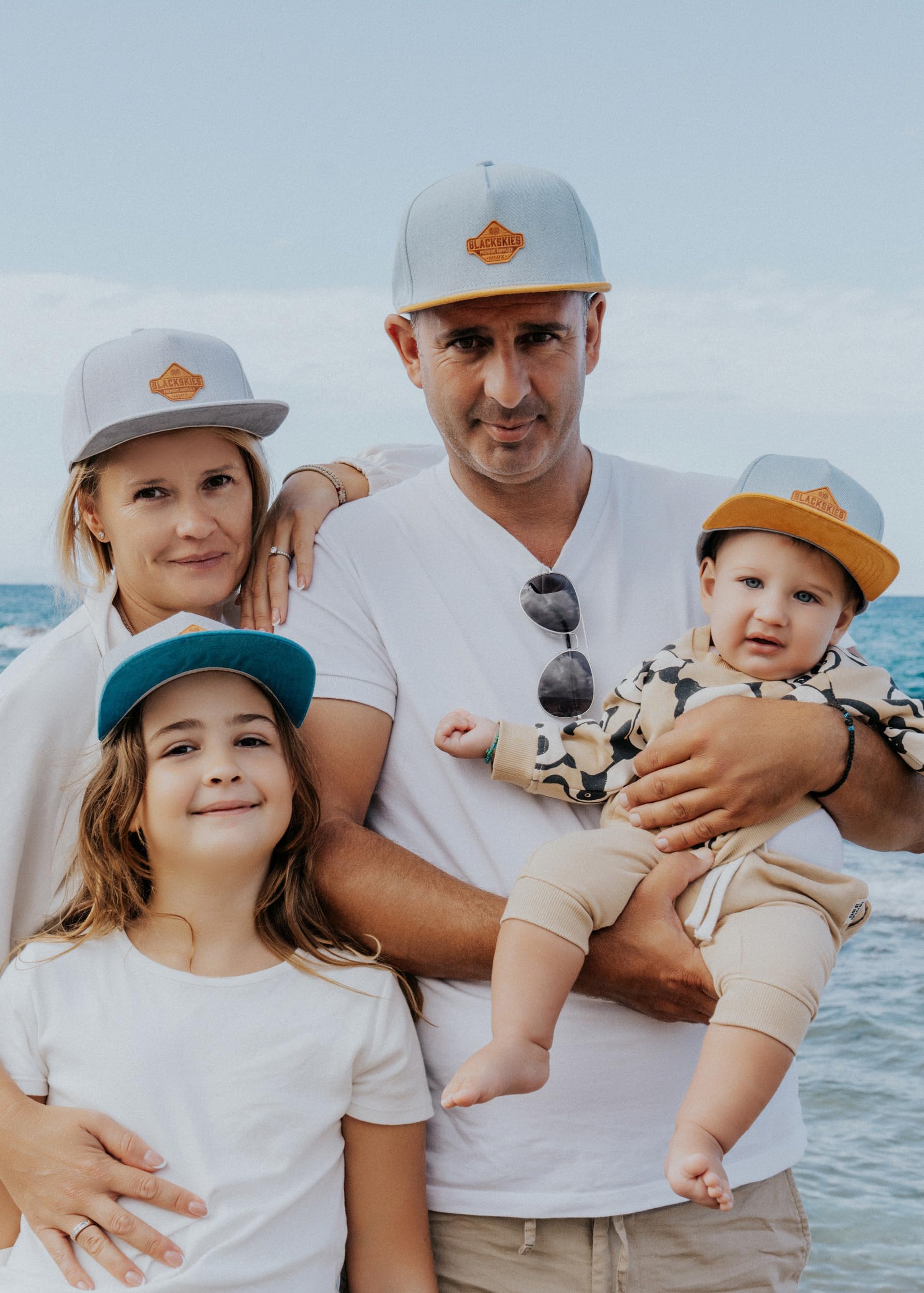 Blackskies Essentials Snapback cap - Set 2 Pezzi Genitori Bambini | Partnerlook Baseball cap Regalo Mini-Me Basecap Pap脿-Figlio & Mamma-Figlia