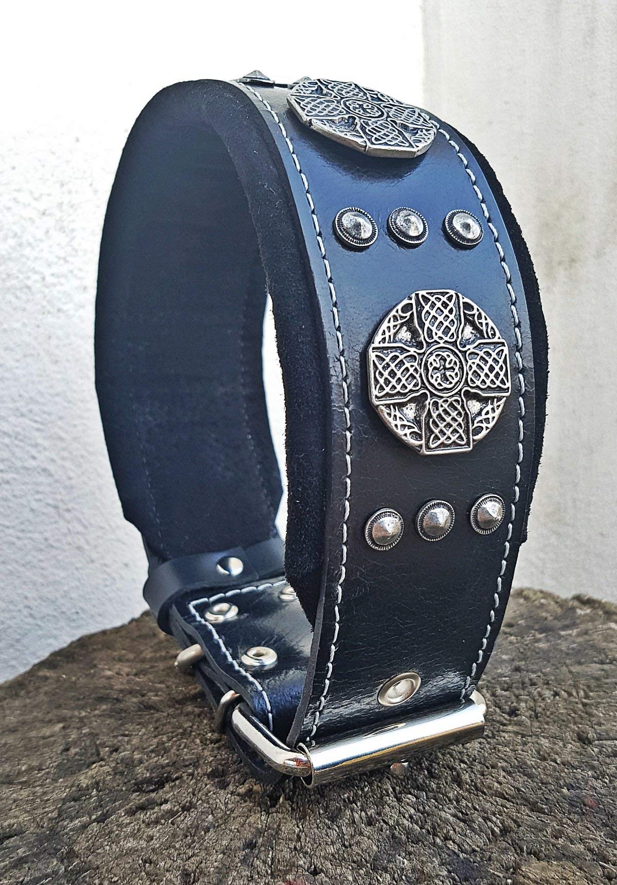 Bestia "Maximus Echtleder Hundehalsband fr groe Hunde : Amazon.de:  Haustier
