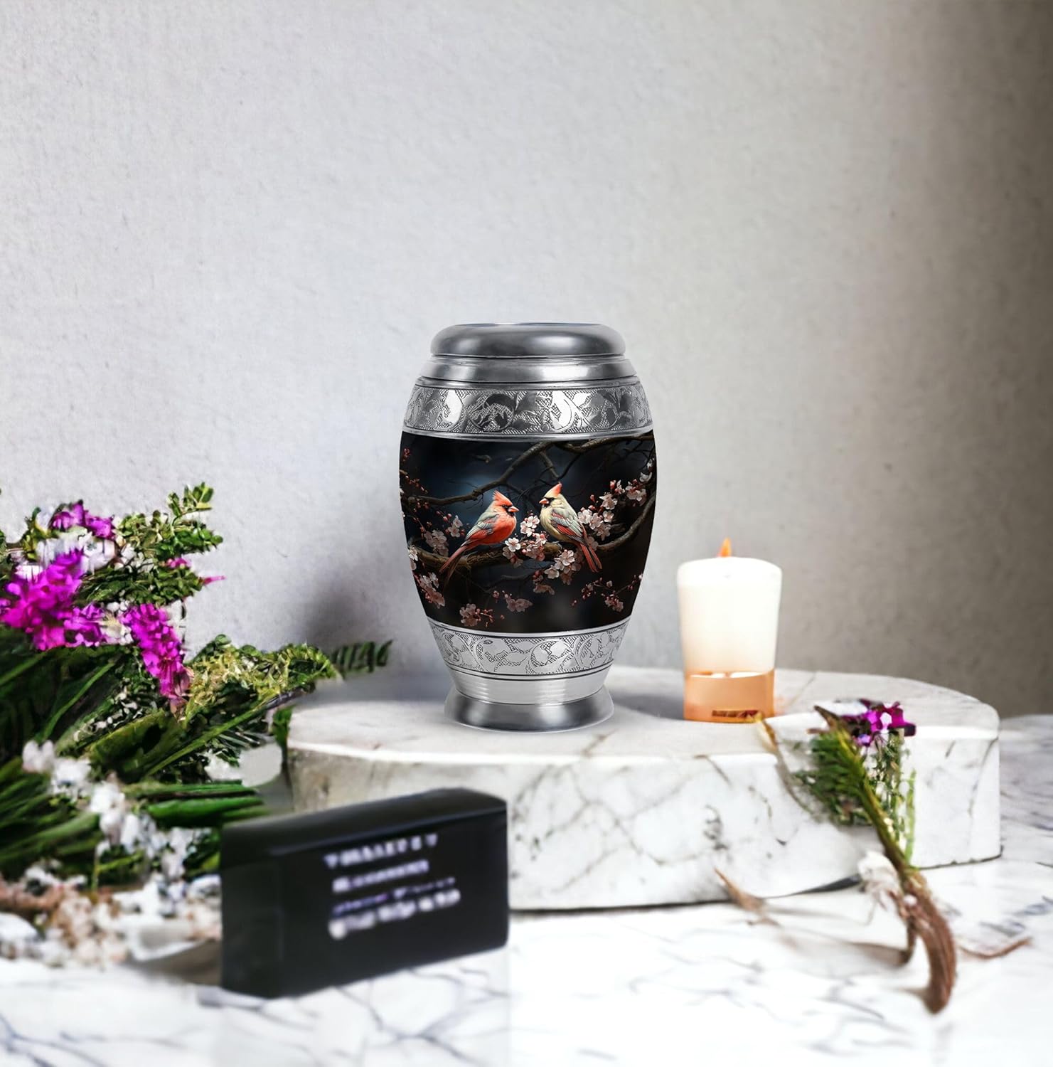 Cardinal Urn Small - Ashes Keepsake - Urns for Human Ashes Adult Female Mom - Urns for Ashes Adult Female Mother - Urn for Adult Male - (3 inch Pack of 1)