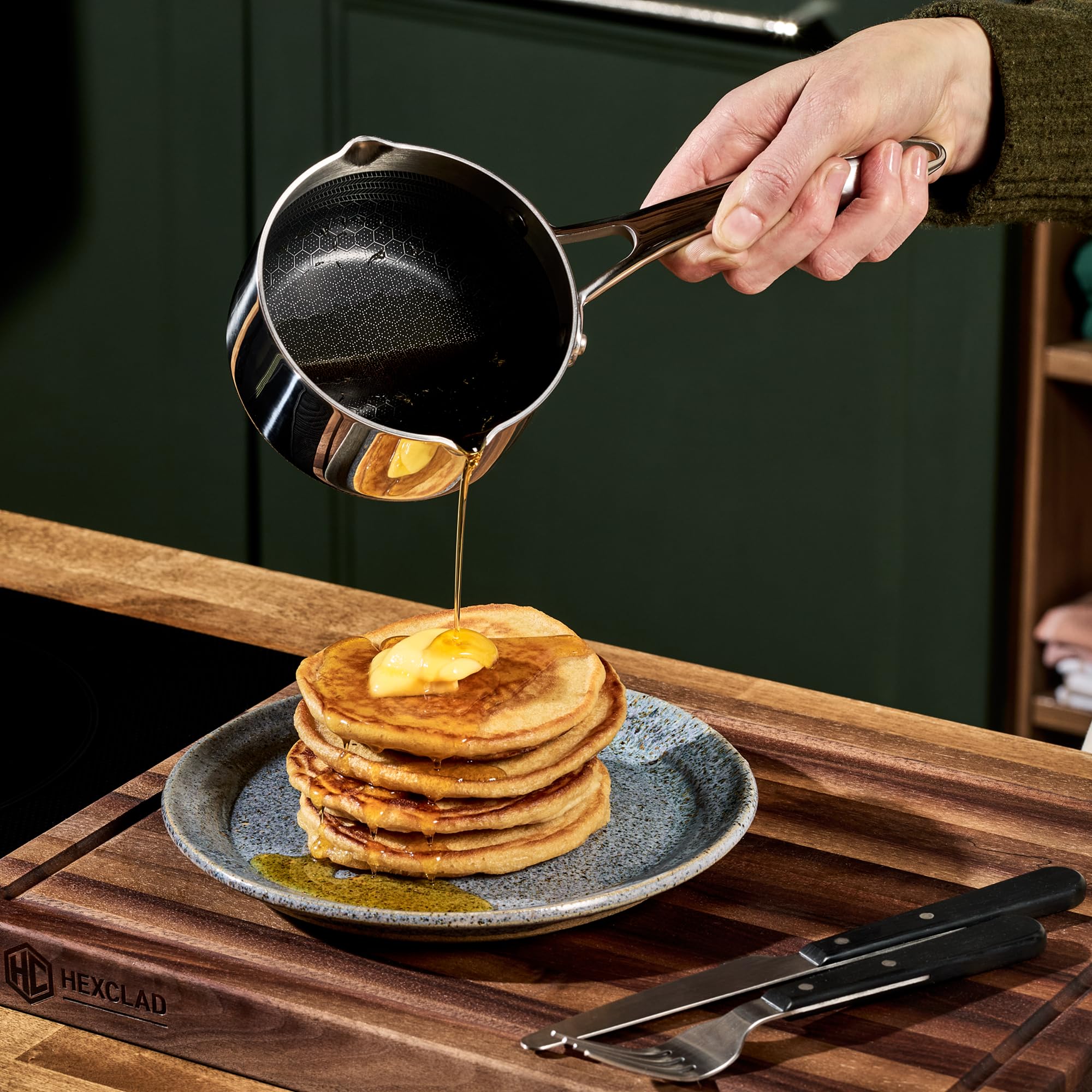 HexClad Milk Pot - Nonstick Saucier -2