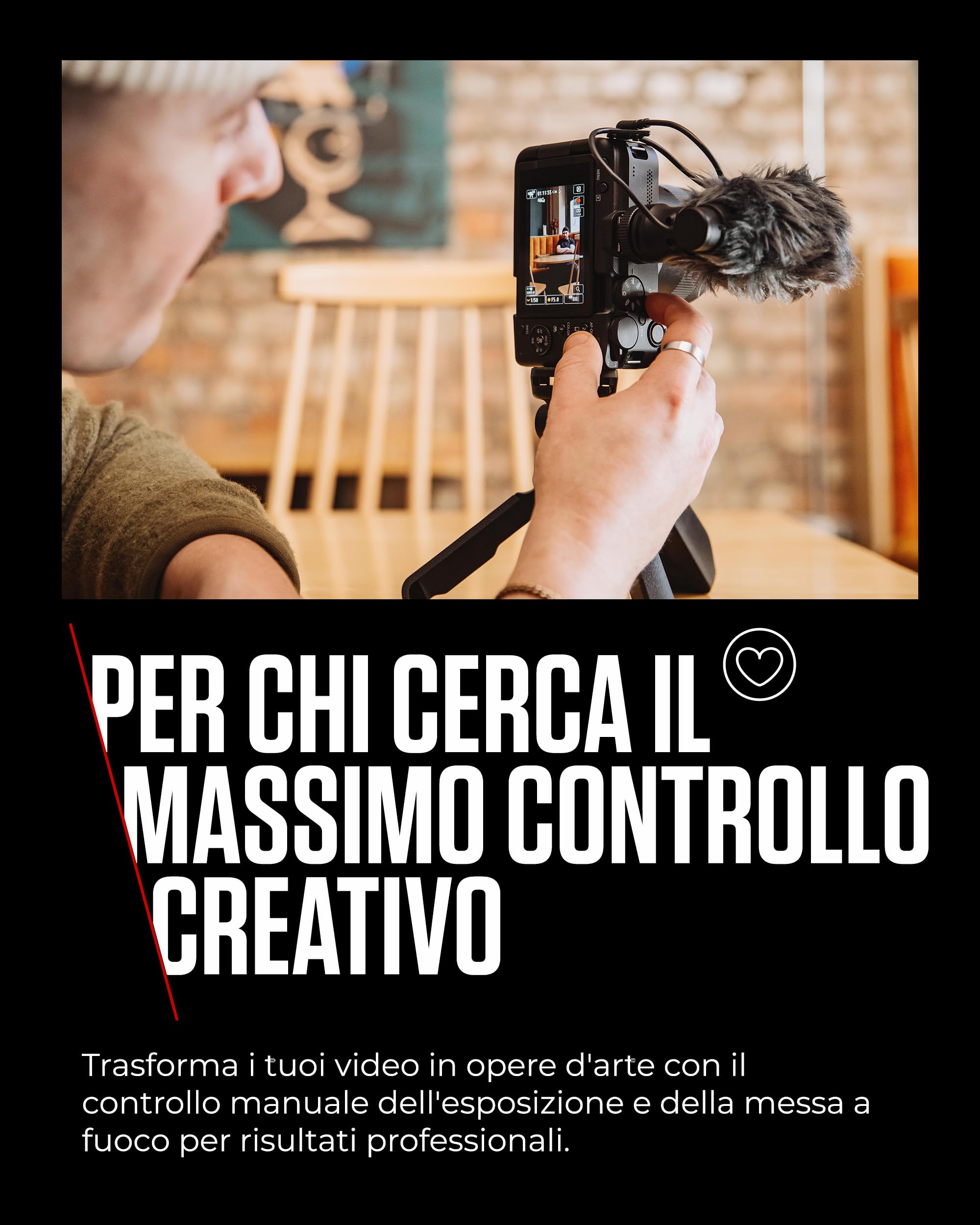 Canon EOS R50 V Content Creator Kit – Vlog-Kamera, kompatibel mit Canon RF-Objektiven | Content Creator Equipment für Vlogging & Reisen | Bluetooth-fähig