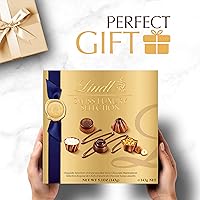 Vista 5 de Lindt Swiss Luxury Selection - Caramelos surtidos de chocolate, caja de regalo de 5.1 onzas, 14