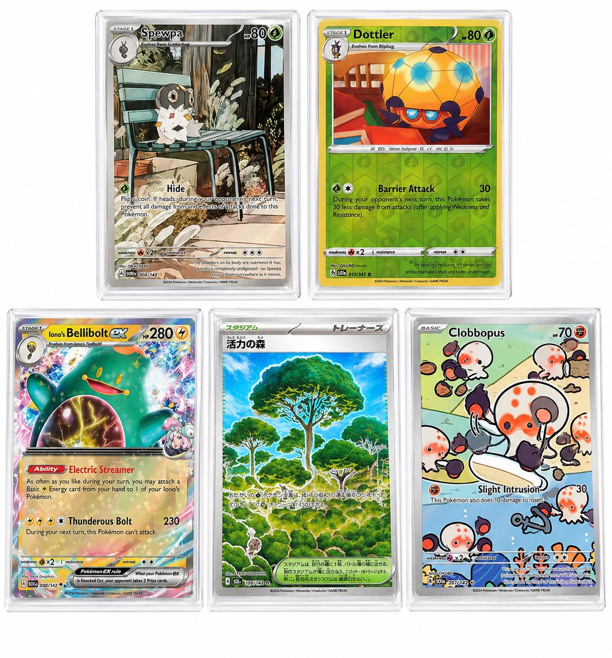 Pokémon Mystery Slab Bundle – 5 Slabbed Pokémon Cards – Chance of Holo, EX & Rare Cards – Collector Gift Set