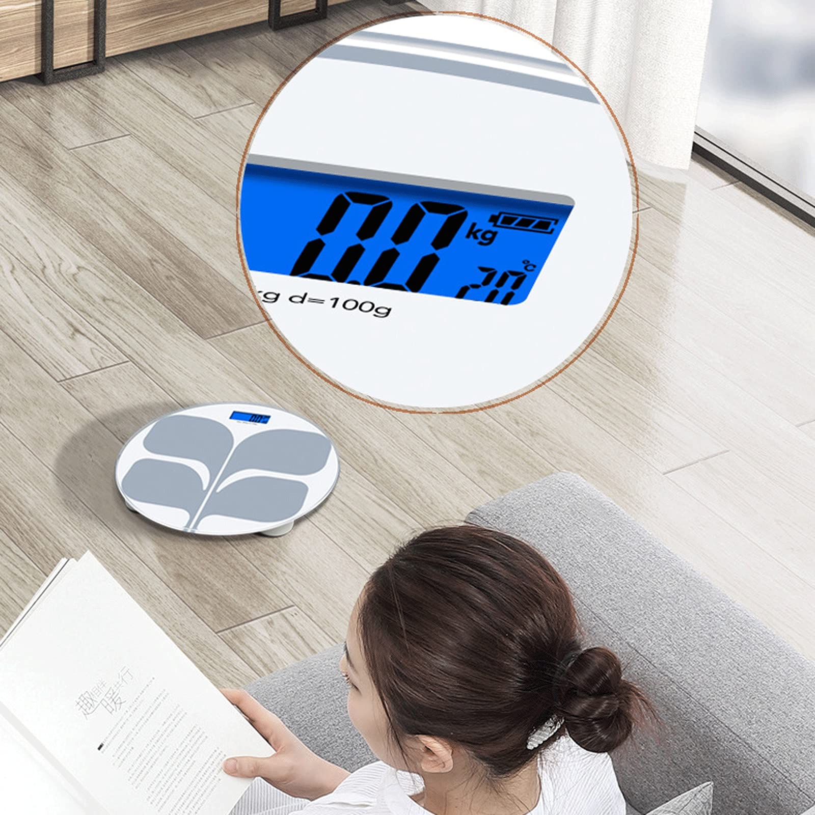 JINGYAN Básculas digitales La escala electrónica puede llevar 180 kg para el hogar adulto pérdida de peso pesaje medidor pesas escalas corporal