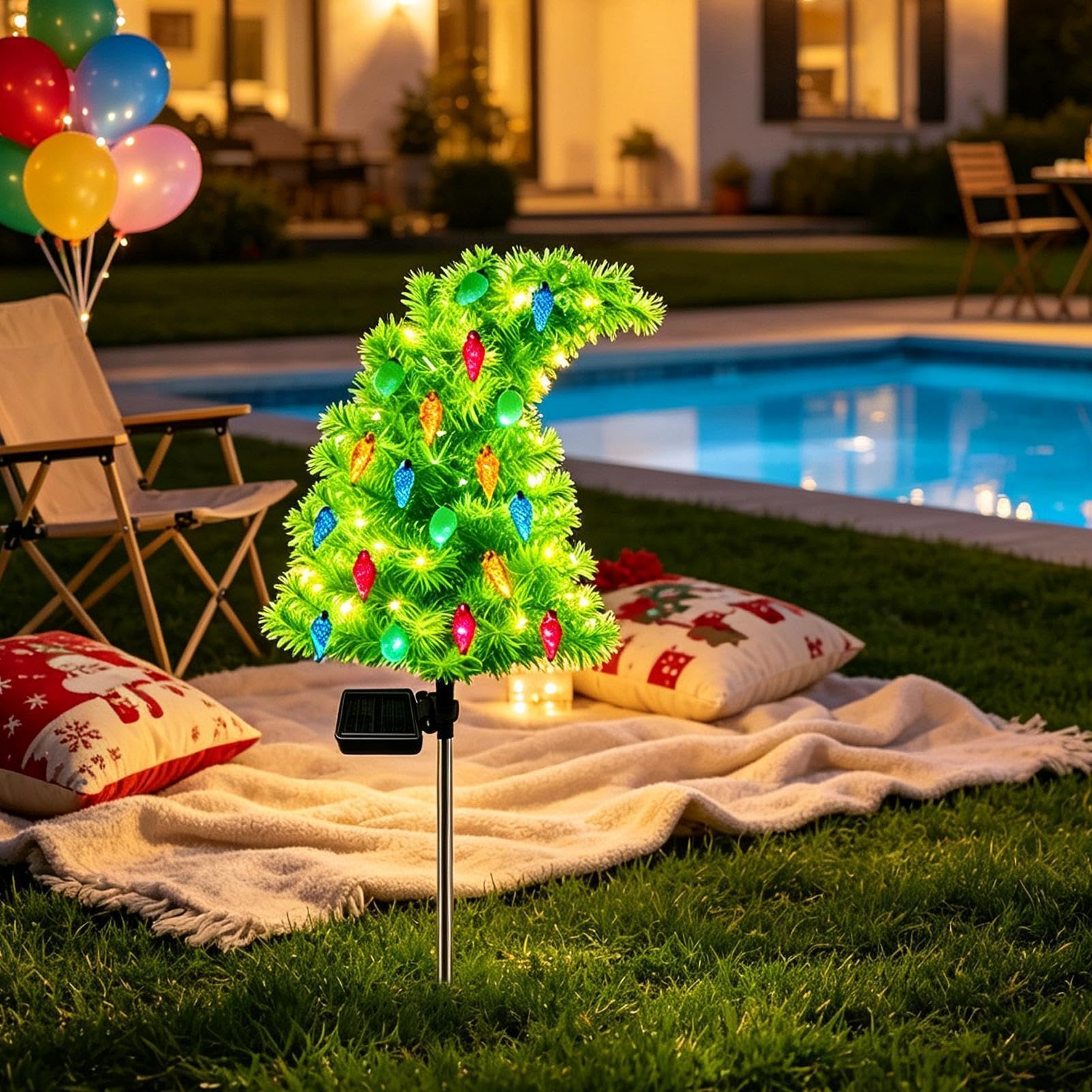 di Natale da Esterno Decorazione Giardino Impermeabile, Caldo e Divertente | Luminarie Natalizie Da Giardino Per Esterno per Giardino, , Patio, Feste e Capodanno