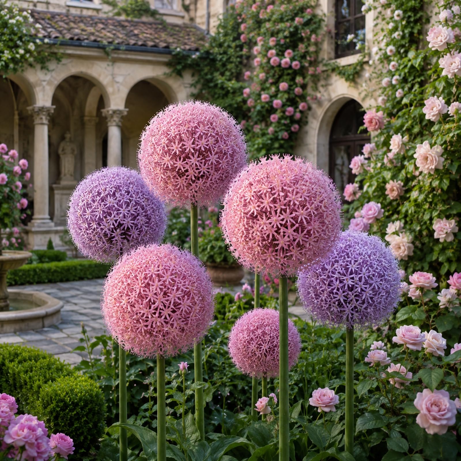 -Nachhaltige Geschenke-Sehr Exklusiv-Super Kollektion- Schnell-Wachsend-Exotische -15Allium-B