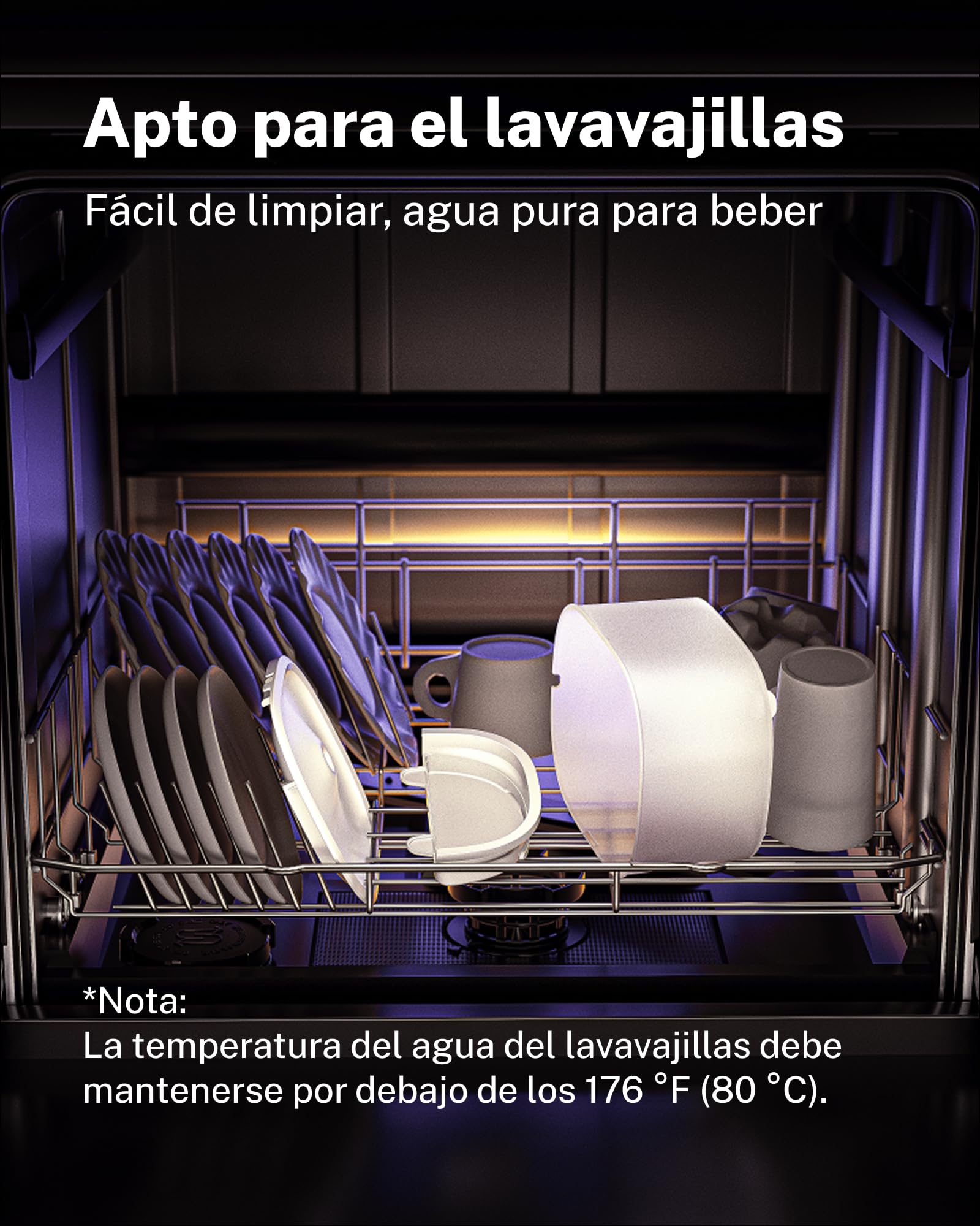 Homerunpet Fuente de Agua inalámbrica para Mascotas, Bandeja de Agua de Acero Inoxidable, Funciona con batería, dispensador automático portátil para Gatos y Perros, Seguro para lavavajillas