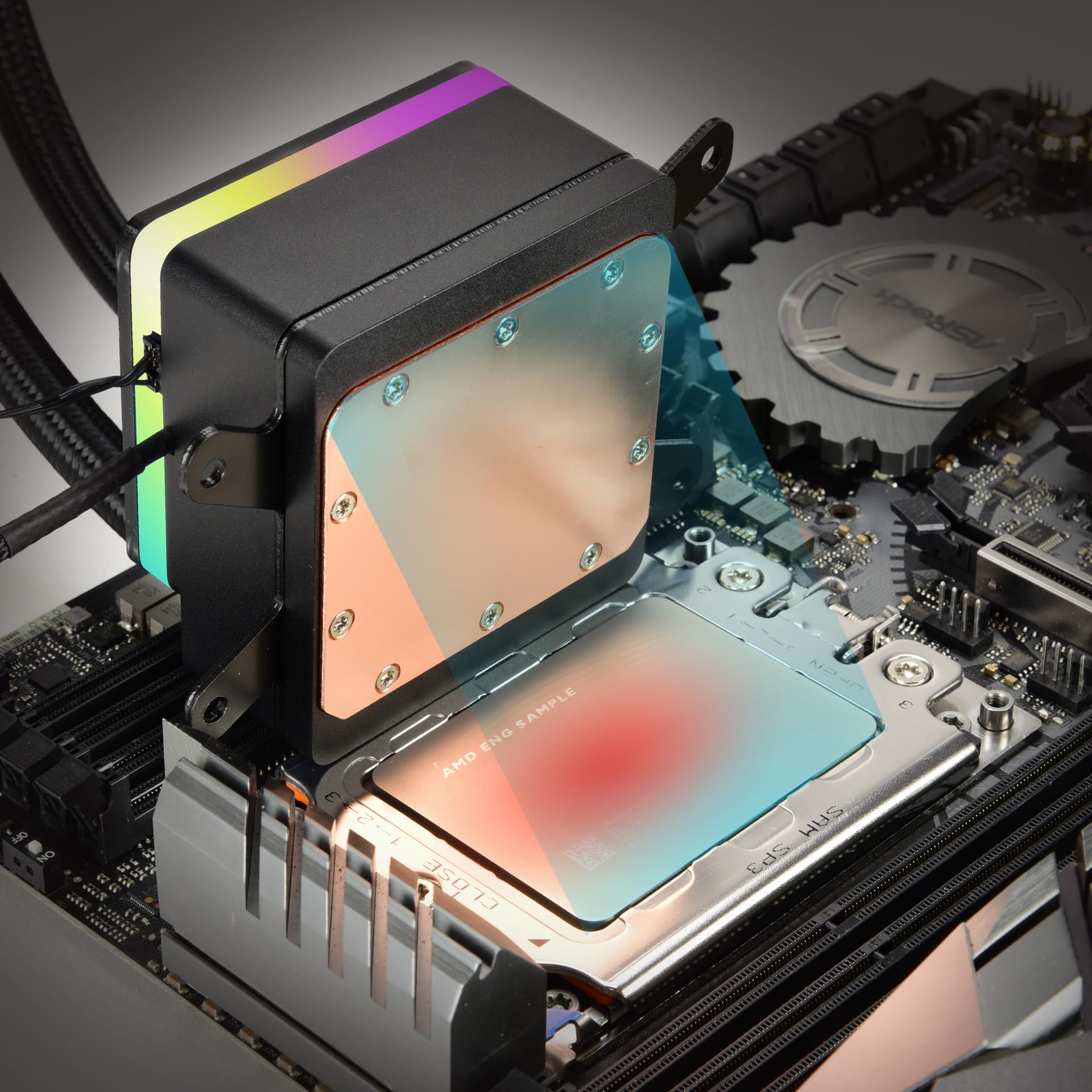 ENERMAX LIQTECH XTR|360 mm AIO CPU refrigeración por agua|TDP 550 W+|AMD Ryzen Treadripper sTR5/sTRX5/SP6|Intel Xeon LGA4677 |100% CPU cobertura|Pantalla digital|ELC-LTXTR360