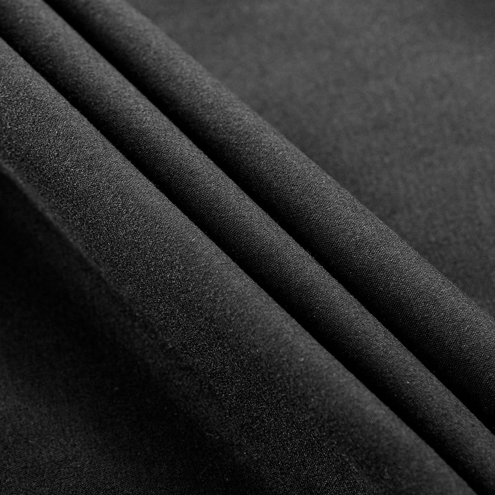 KONO Bedding Fitted Sheet - Brushed Microfibre Fitted Sheet - 30 cm Deep Pocket (Black, 140 x 200 cm) BS-3 140 BK - Image 3