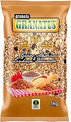 Natu's, Granola com Grãos Andinos & Linhaca Dourada, Quinoa, Chia & Amaranto, Granatus, 1 Kilo