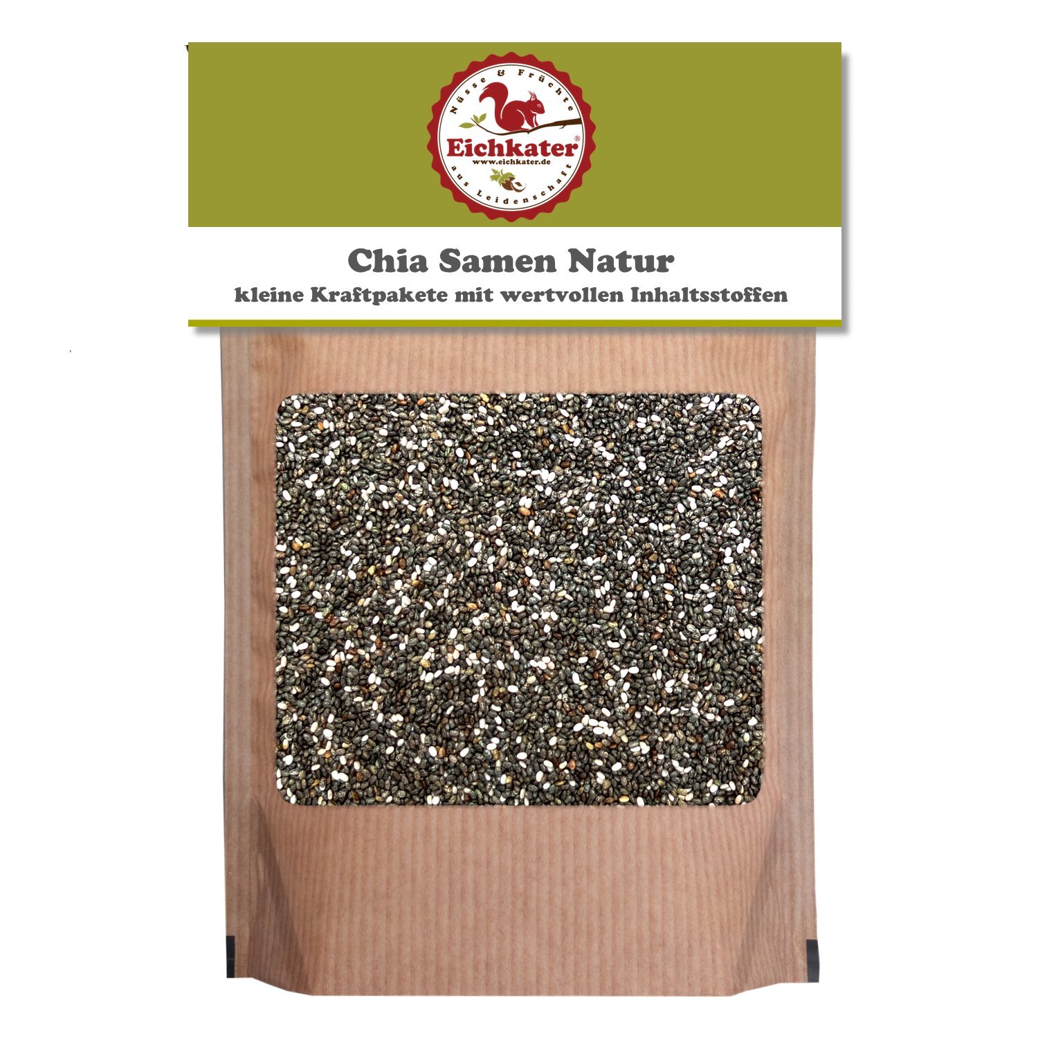 Eichkater Chia Samen Natur 6er-Pack (6x750 g)