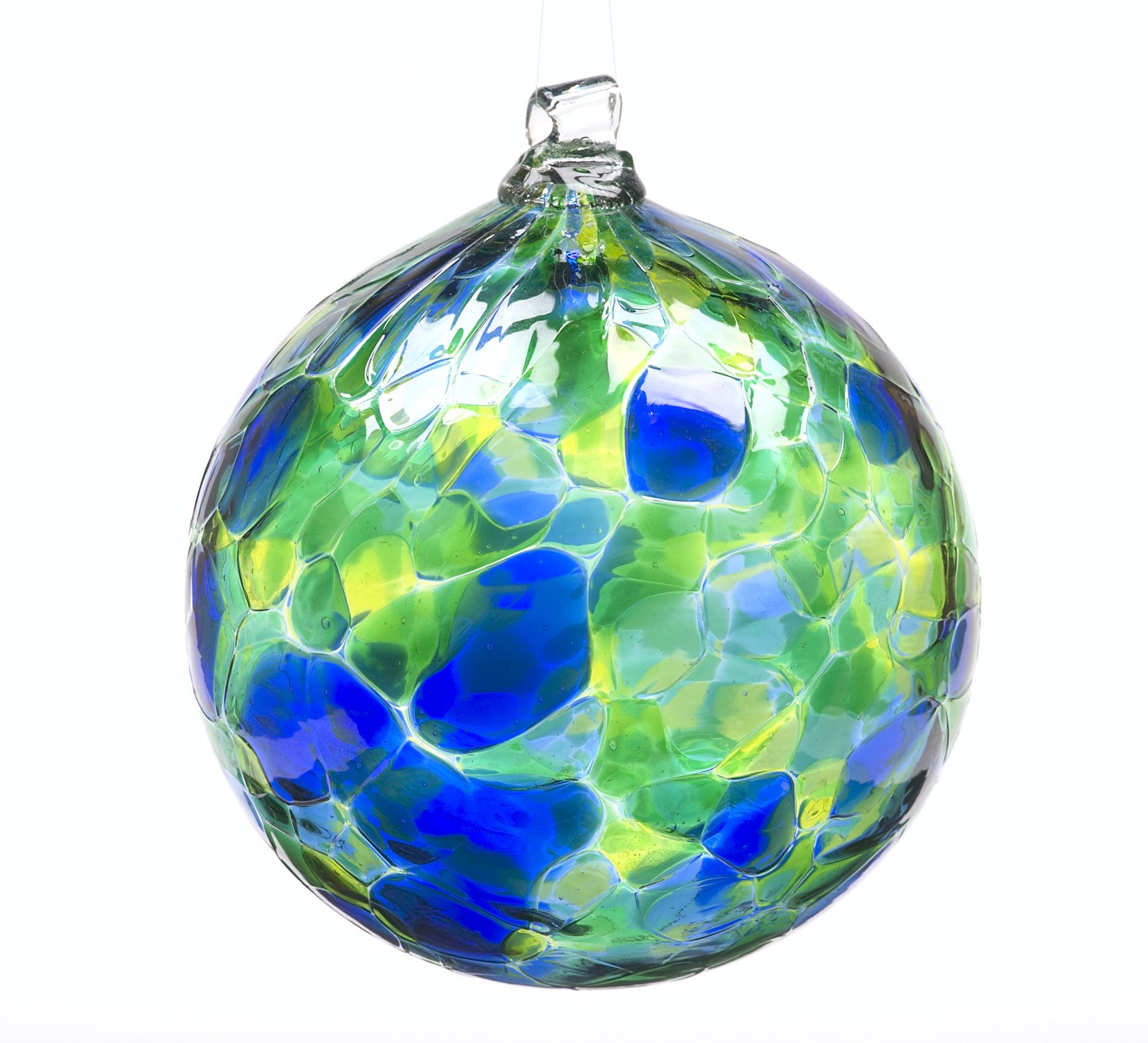 Amazon.com : Kitras Art Glass 6-Inch Calico Ball, Oceania 