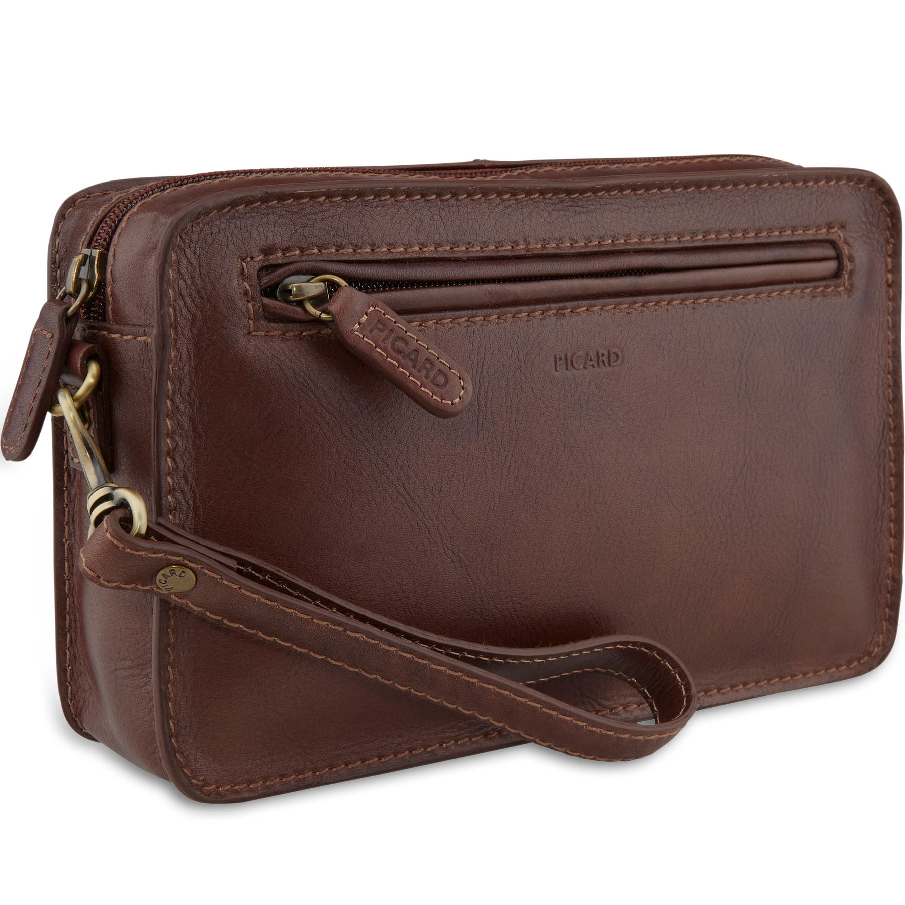 Picard Herren Handgelenktasche TOSCANA aus Rindsleder OneSize | mit Reißverschluss | Handgelenktasche | Alltag