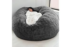 Giant Bean Bag Chair for Adults for Queening chair facesitting adult, (No Filler)
