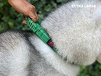 Vista 9 de Tuff Pupper Collar de perro resistente con asa Collar de nailon balístico resistente Collar de perro reflectante acolchado con herrajes de acero