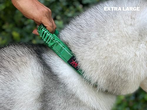 Miniatura 9 de Tuff Pupper  Collar resistente con asa para perro  Collar de nailon balístico resistente  Collar de perro reflectante acolchado con accesorios de