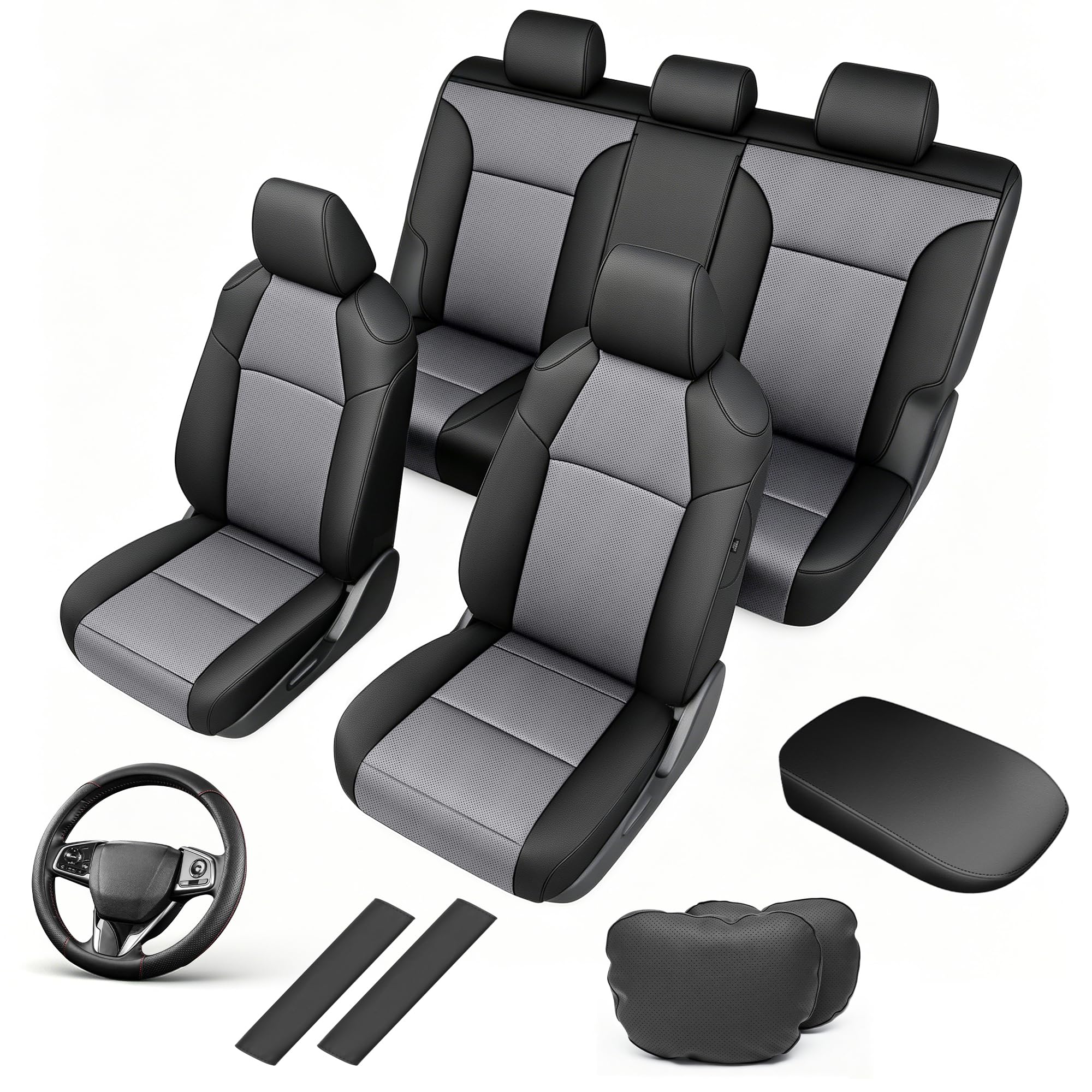 AOMSAZTO Car Seat Covers for Toyota RAV4 2019-2025 Hybrid,Not for SE&amp;XSE