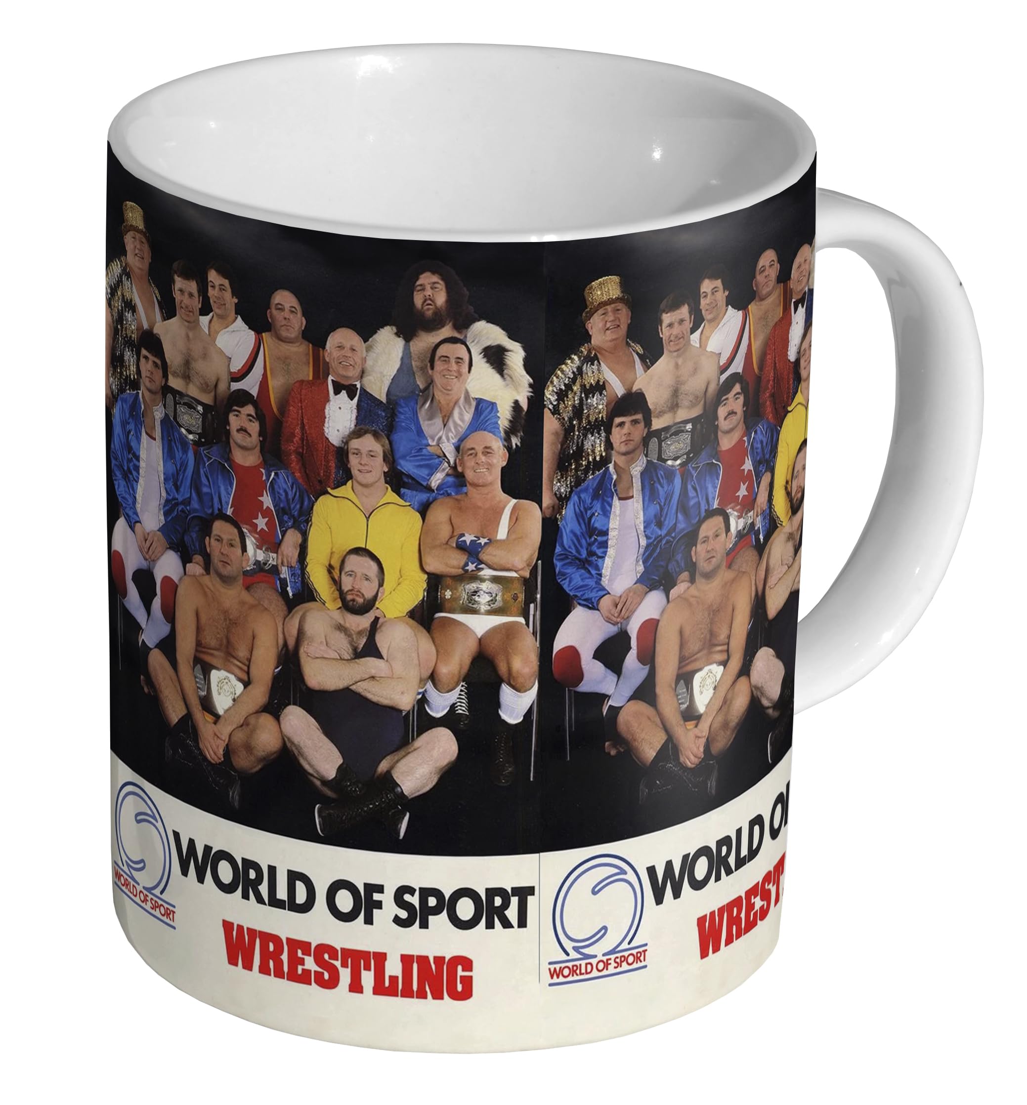 Glades ITV World of Sport Wrestling - Ceramic 11oz Tea Coffee Mug/Cup