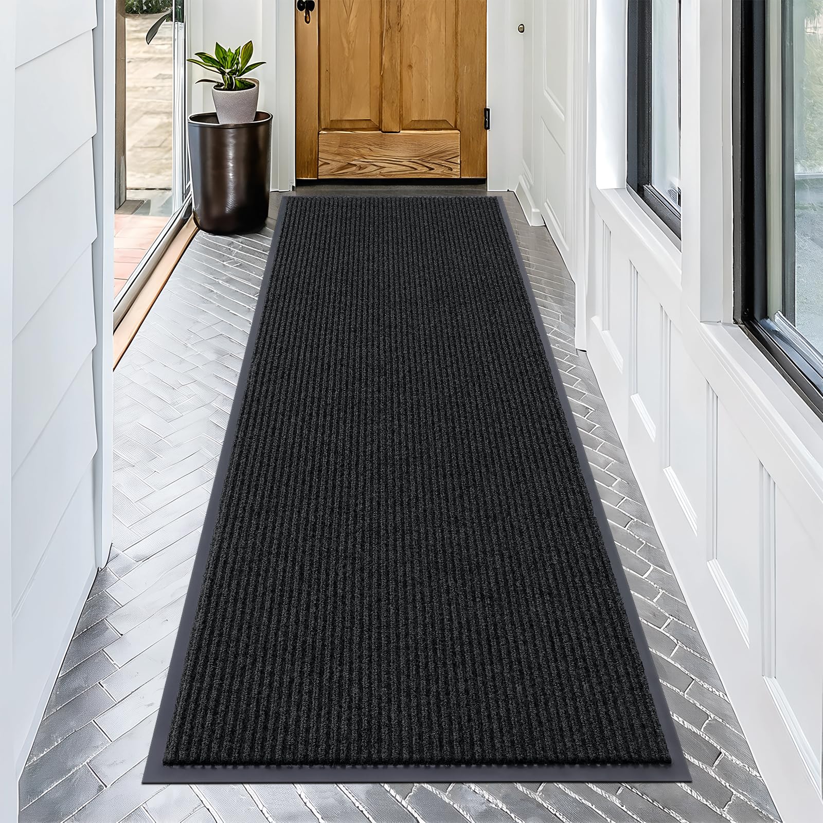 OLANLY Front Door Mat Indoor Outdoor Entrance, Waterproof Heavy Duty Doormat, Fade Resistant, Low Profile, Easy Clean Patio Porch Welcome Floor Mats for Entry, 29.5x17, Beige — view 41