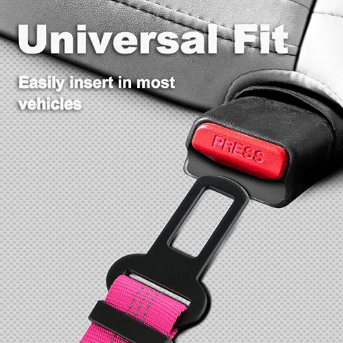 Miniatura 4 de Plutus Pet Cinturón de seguridad para perro para automóvil, arnés ajustable para perro con clip de mosquetón, correa de seguridad reflectante para