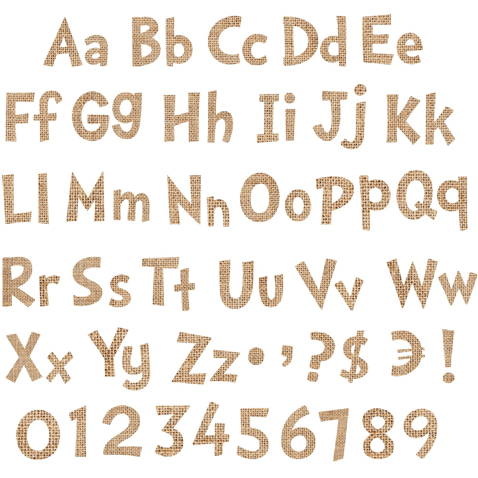 Lettres de salle de classe prédécoupées et durables de 12,7 cm