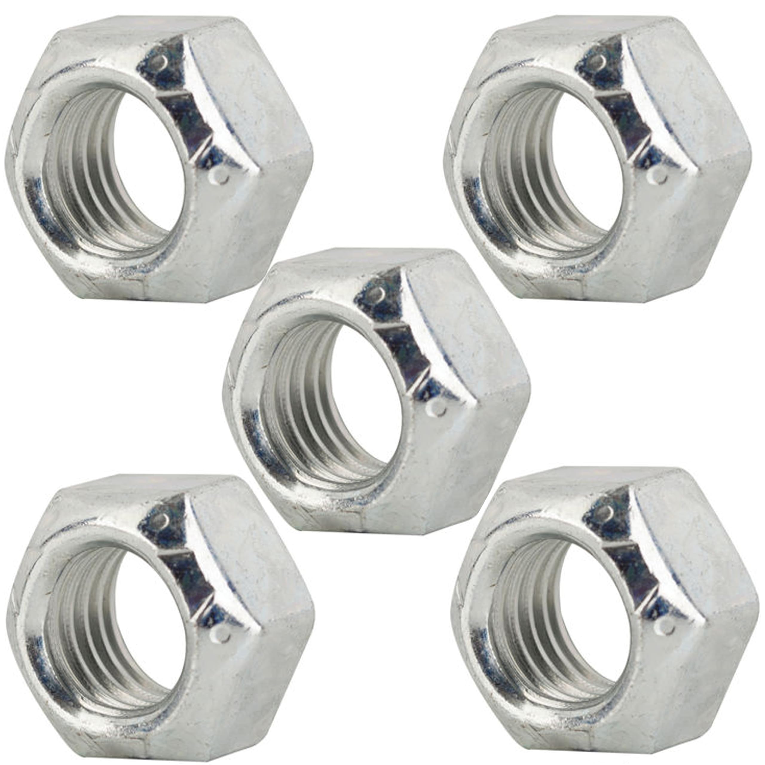 9/16x18 HEX Cone Head Zinc Clear Locknut Grade B: Amazon.com