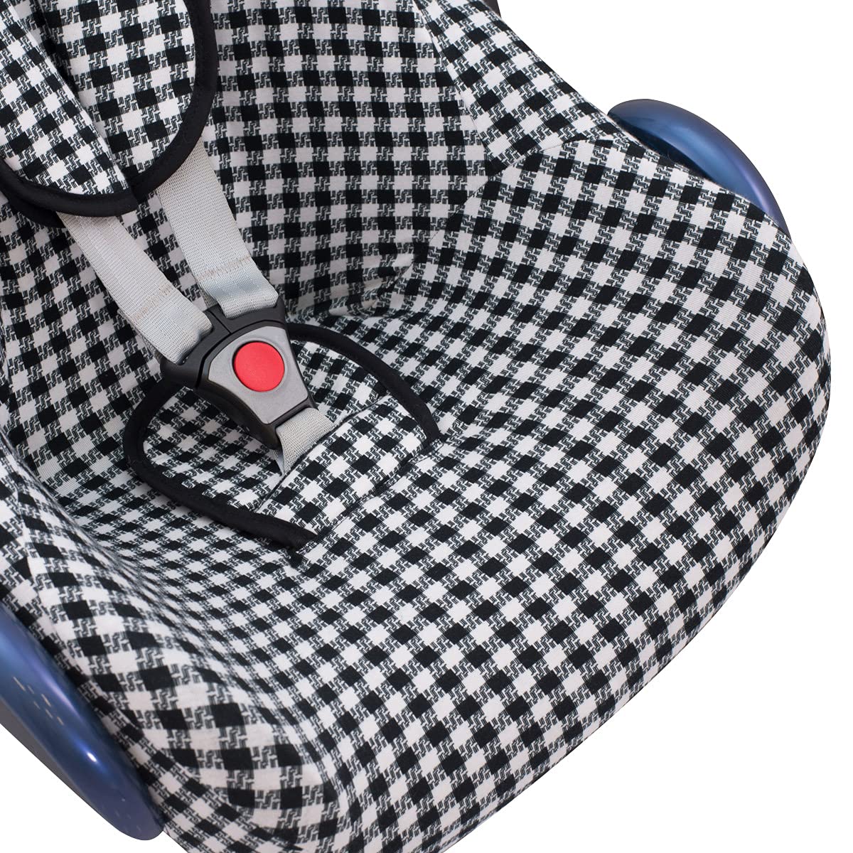 JYOKO Kids Funda de algodón para Silla de Coche Compatible con Maxi Cosi Cabriofix, Portabebe gr 0 (Vichy)