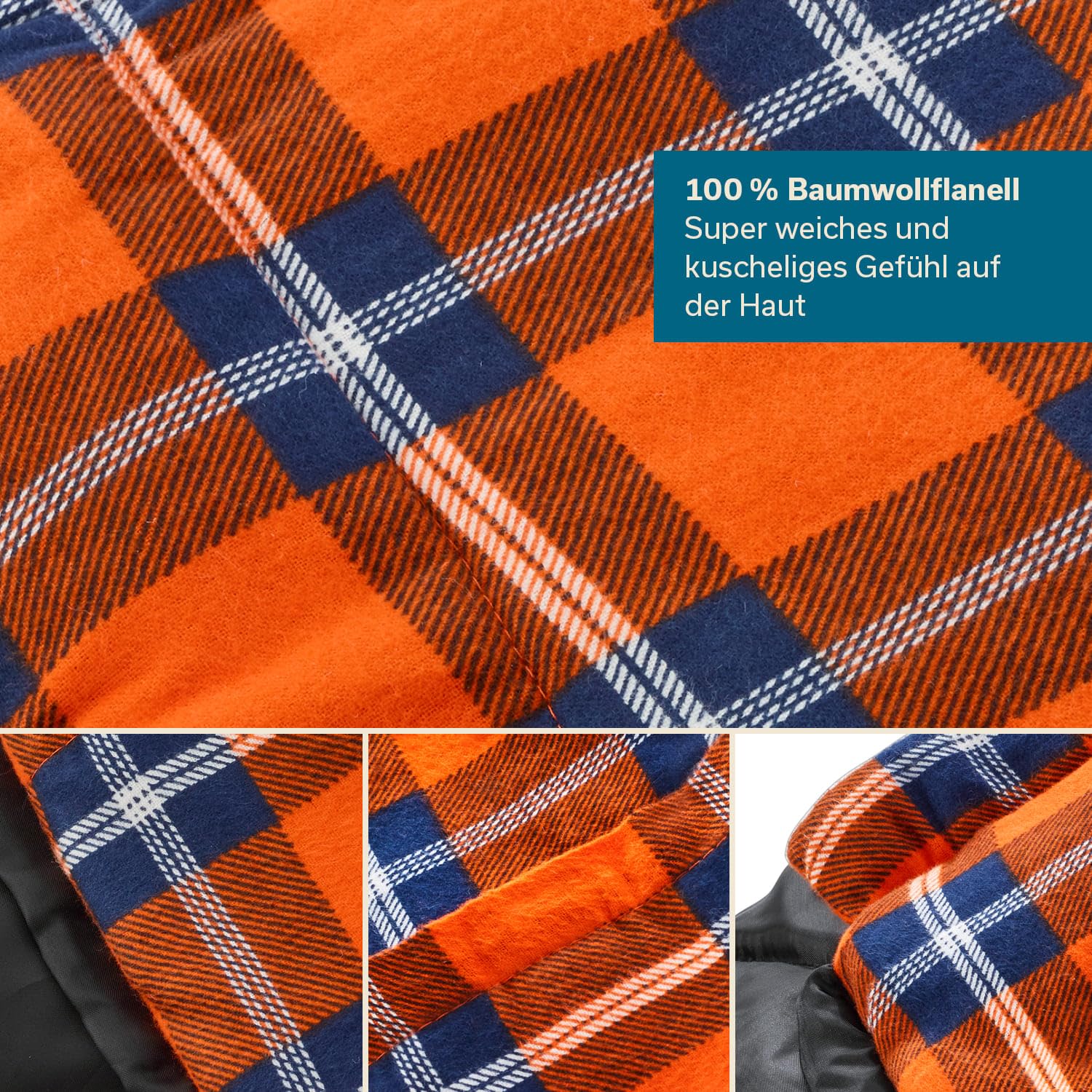 Skandika Schlafsack Vegas Flanell | XXL Mumienschlafsack mit Flanell Baumwoll oder Polycotton Innenfutter für Erwachsene, koppelbar, 3 Jahreszeiten, bis -12° bis -15°C, 220 x 110 cm | Outdoor Camping