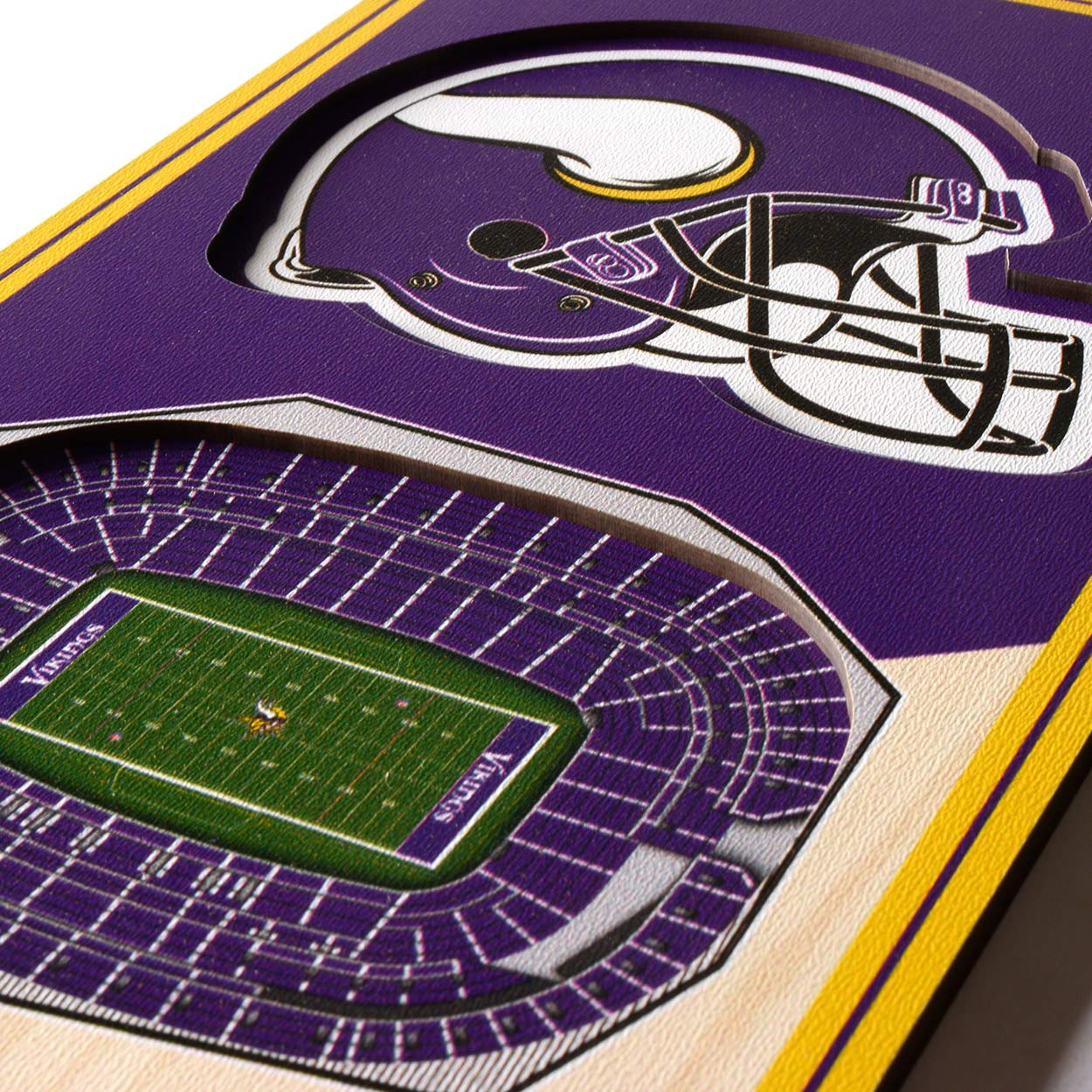 YouTheFan NFL - Striscione per Stadio 3D, 15 x 40 cm