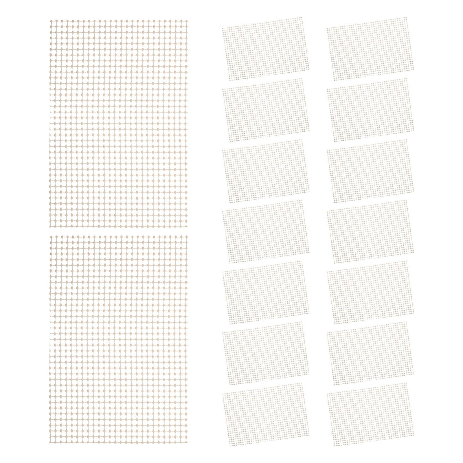 20pcs Parrot Chick Brooder Pad with Anti-slip Support, Silicone Beige