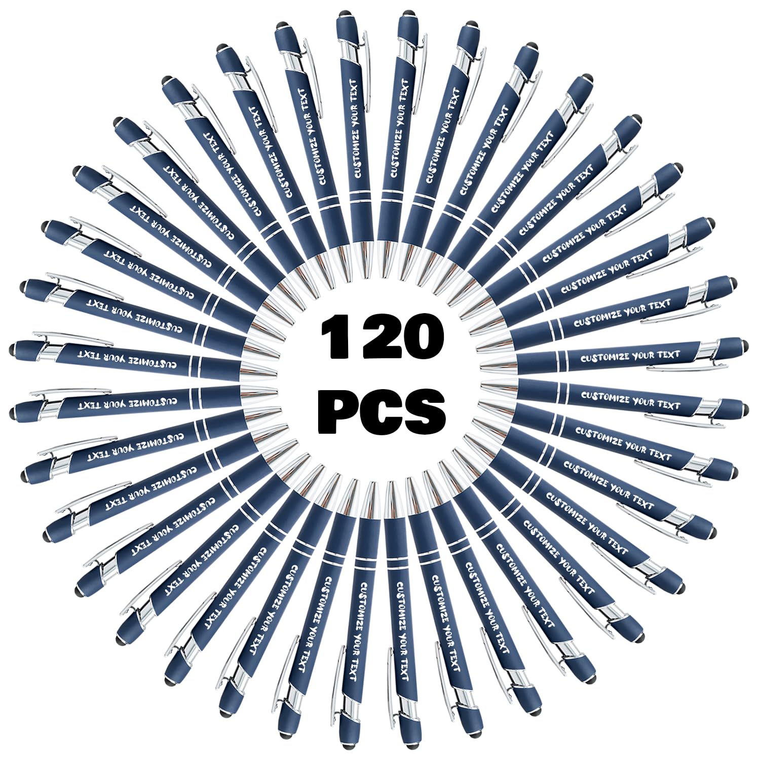 AIFLM Personalized Pens with Name in Bulk Up to 500 Pcs Engraving Ballpoint Pens Set with Your Name Text for Business,Graduation,Wedding,Birthday,Christmas