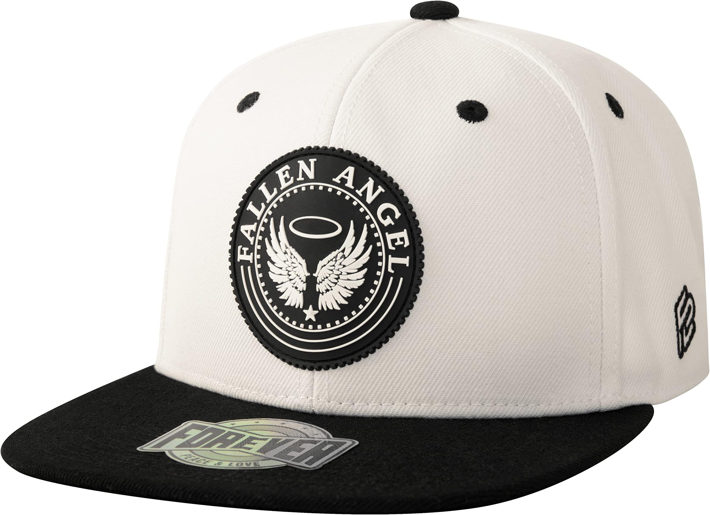 FPL Men's Fallen Angel Logo Adjustable Snapback Trucker Hat White, Black